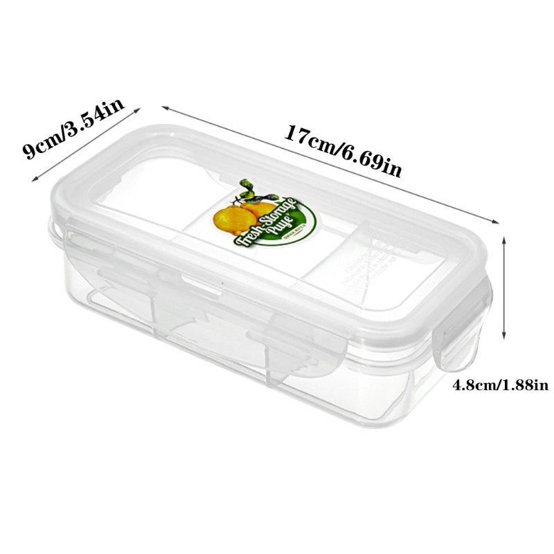 Efficient Plastic Keepers With Three Divisions Sealed Odor Prevention