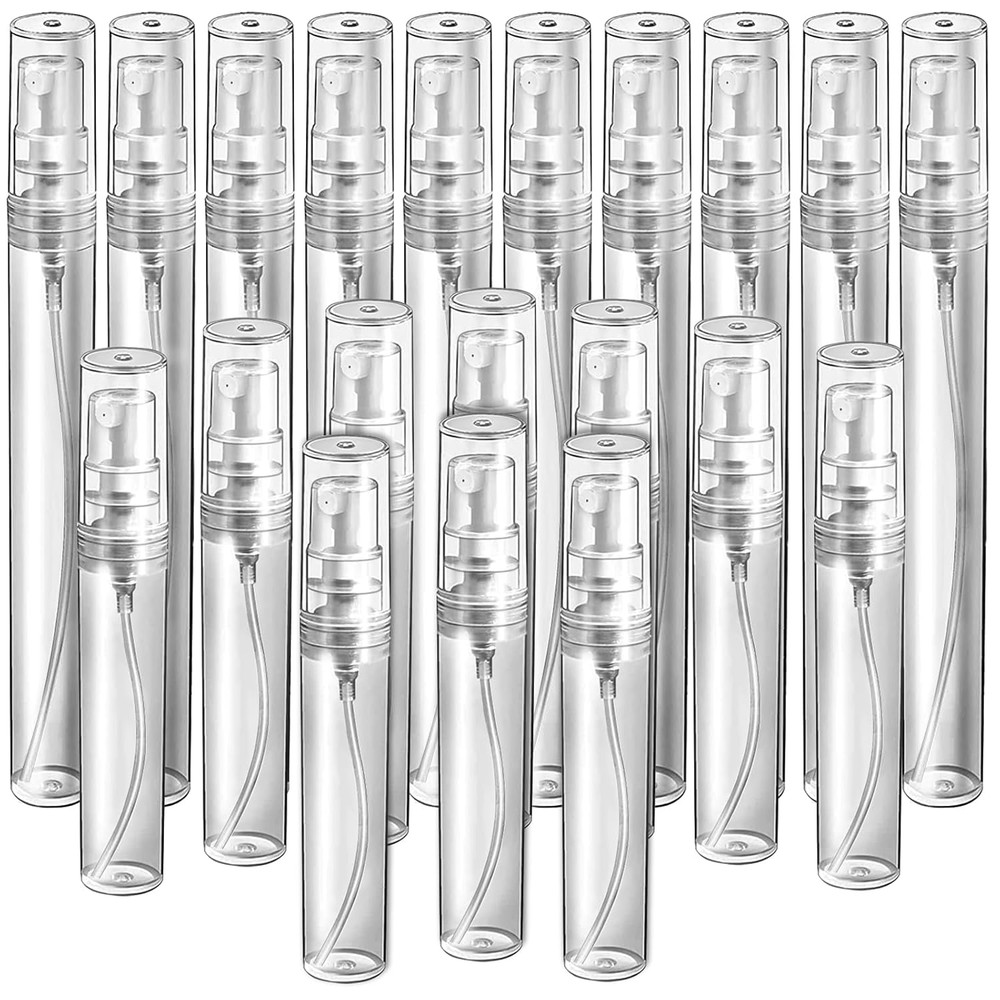 20Pcs Mini Spray Bottles, 10Ml 5Ml Perfume Atomizer Fine Mist, Plastic Perfume B