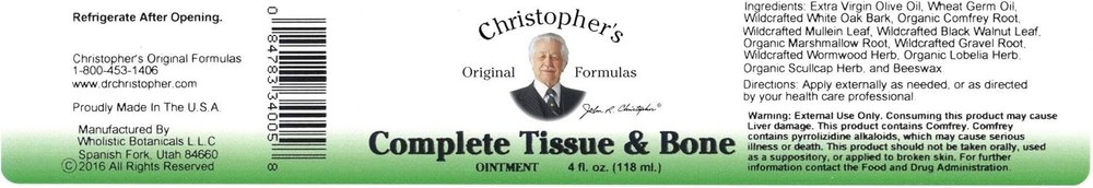 Dr. Christopher's Formulas Complete Tissue and Bone Ointment - 4 oz