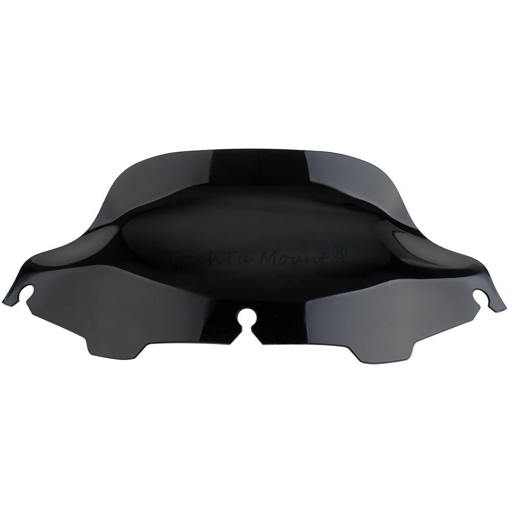 For Harley Electra Glide Classic 1996-2013 8" Wave Windshield Windscreen Black