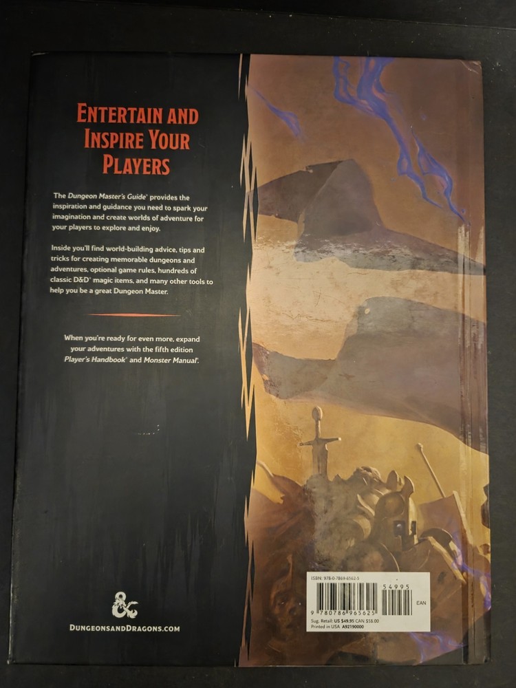 Dungeon Masters Guide Dungeons and Dragons 5th edition