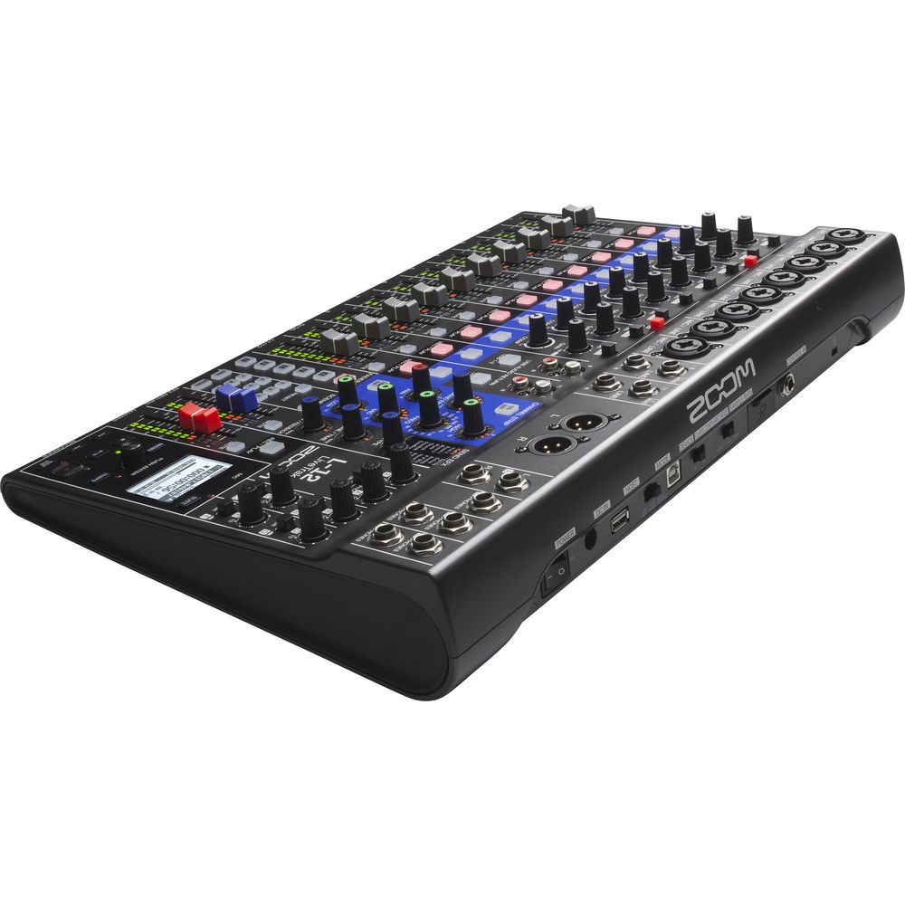 Zoom LiveTrak L-12 - 12-Channel Digital Mixer & Multitrack Recorder Bundle