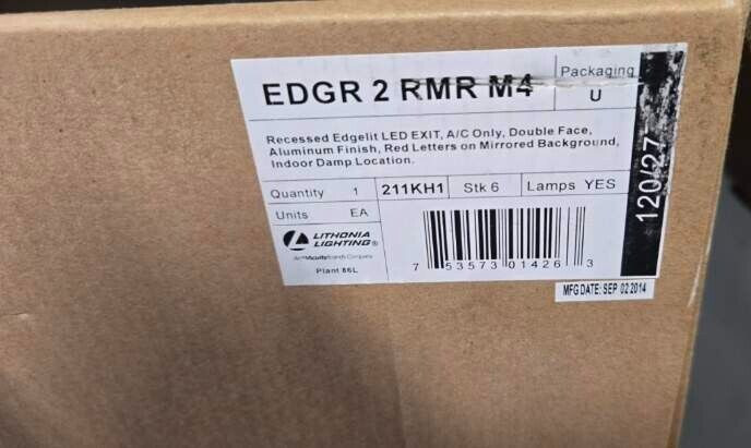 Lithonia Lighting Double Sided Recessed LED Exit Sign