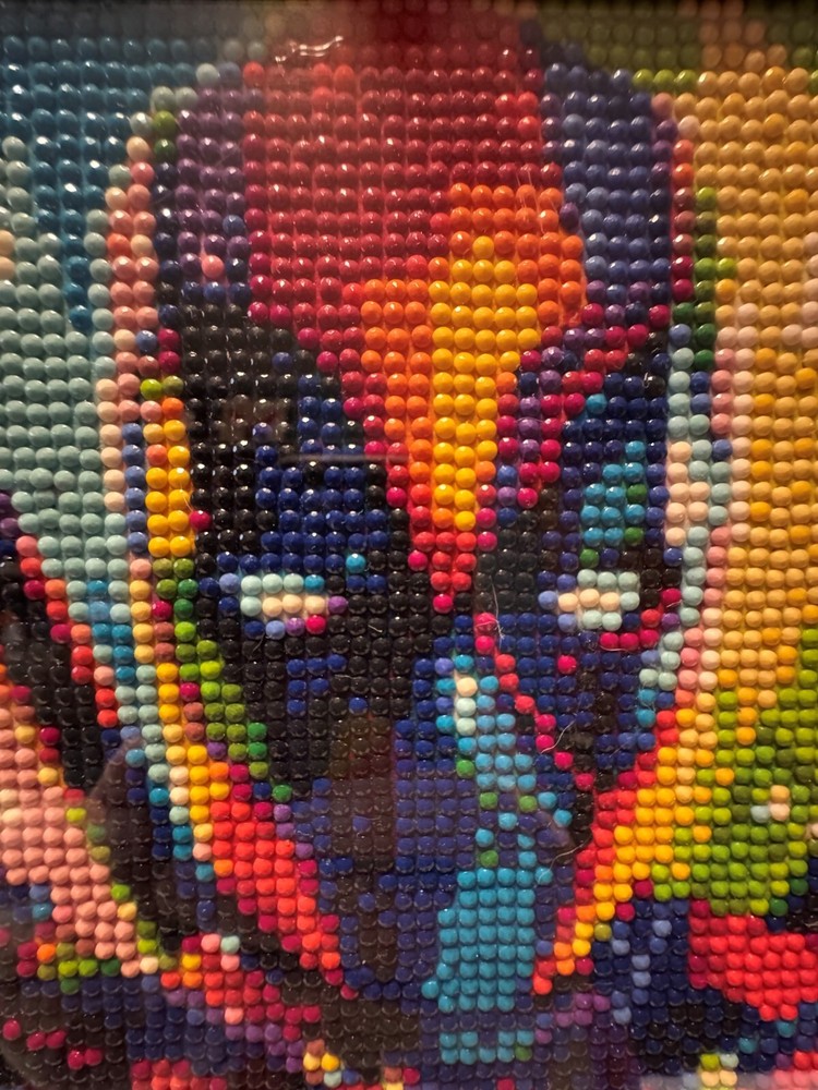 Completed & Framed Diamond Art Modern Merc Deadpool Artwork