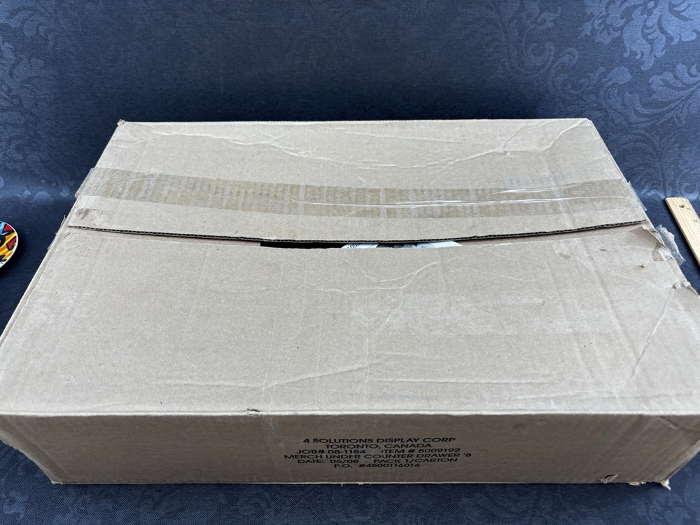 Merchandise Under Counter Drawer And Mounting Metal Bracket Guide Black Lined