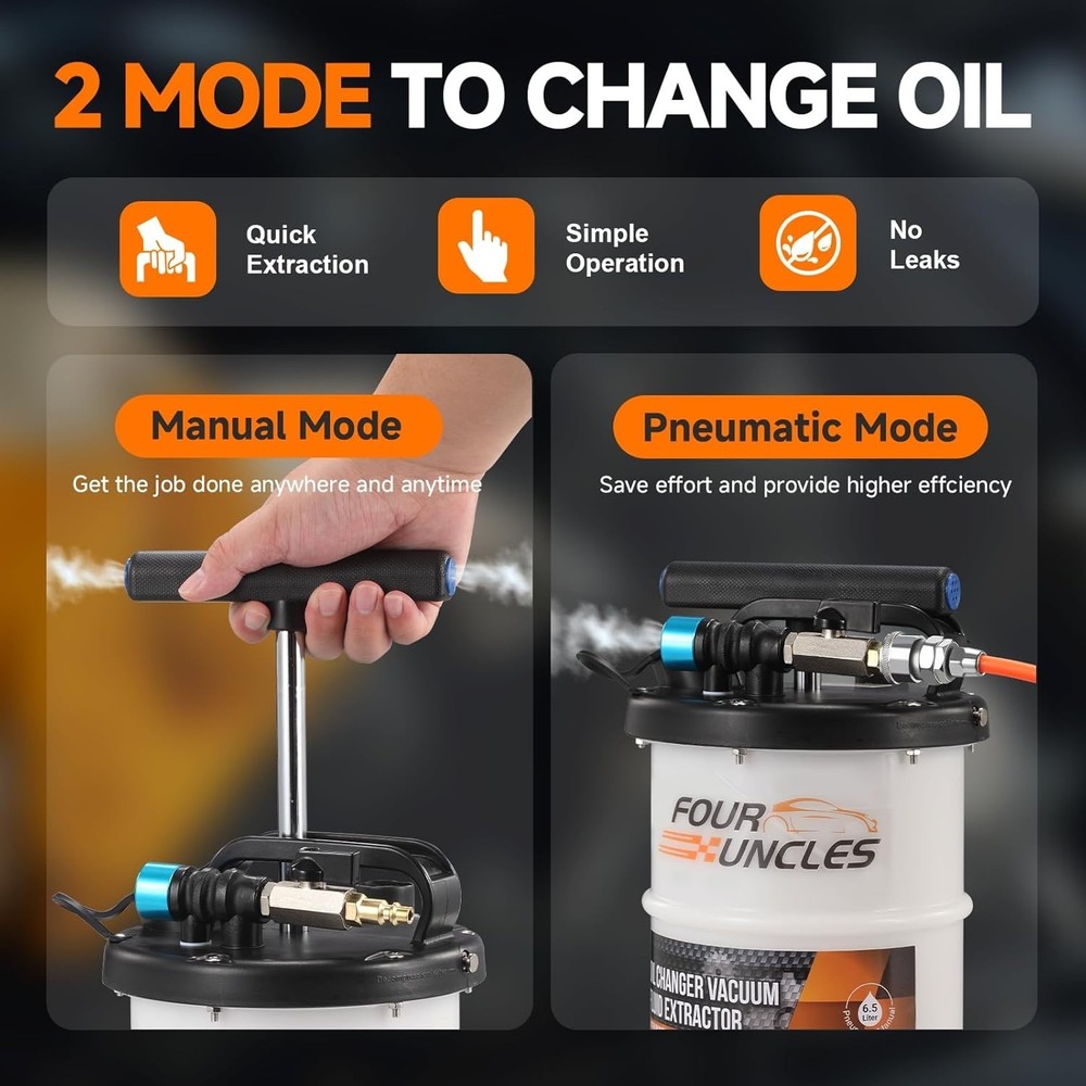 Vacuum Oil Extractor Pump - Fast Fluid Removal Tool