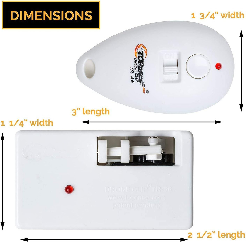 Drone Clip Remote Control Object Launcher - Drone Drop Release Device, Fits Most