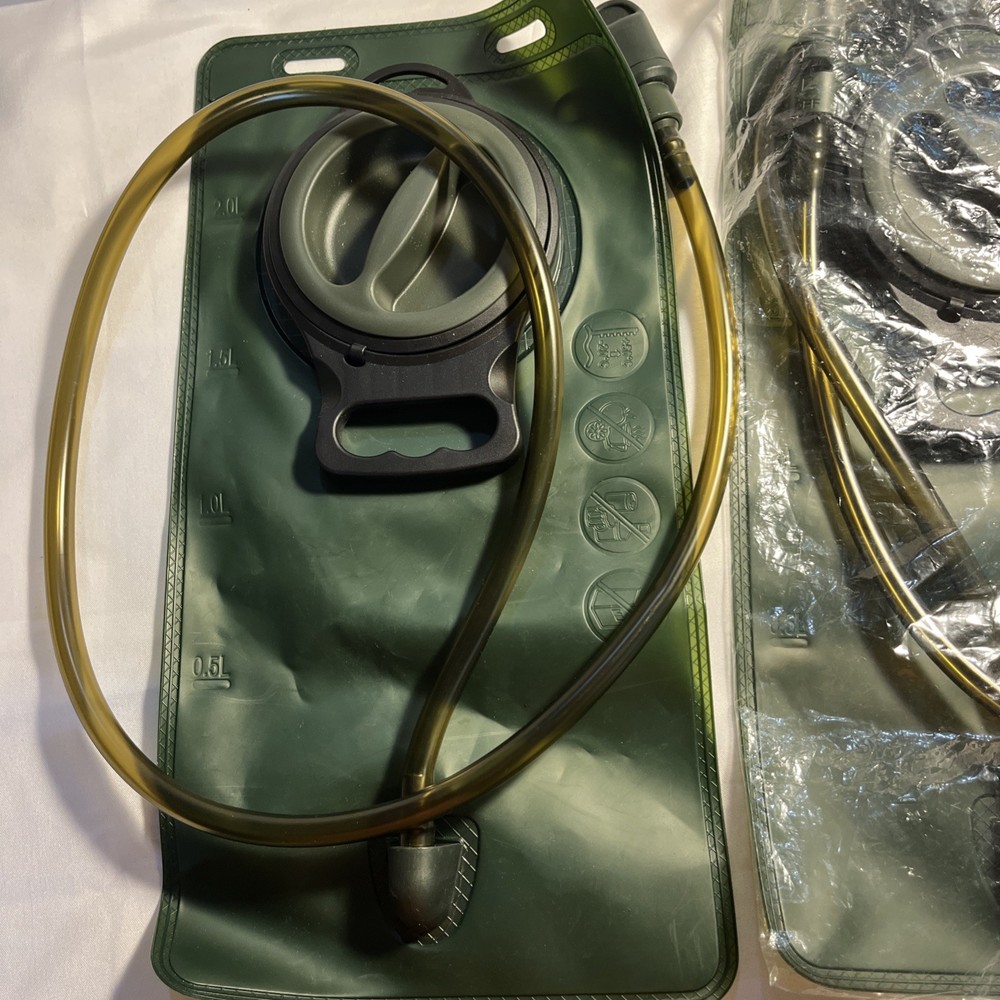 2 L Hydration Bladder, Large Opening Water Storage Bladder Bag, Green