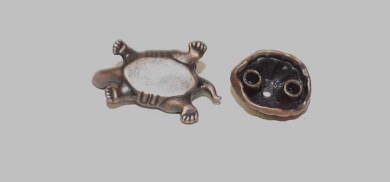 Little Brass Turtle Incense Stick Holder Burner