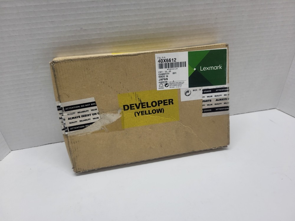 Genuine Lexmark 40X6612 Yellow Developer Carrier