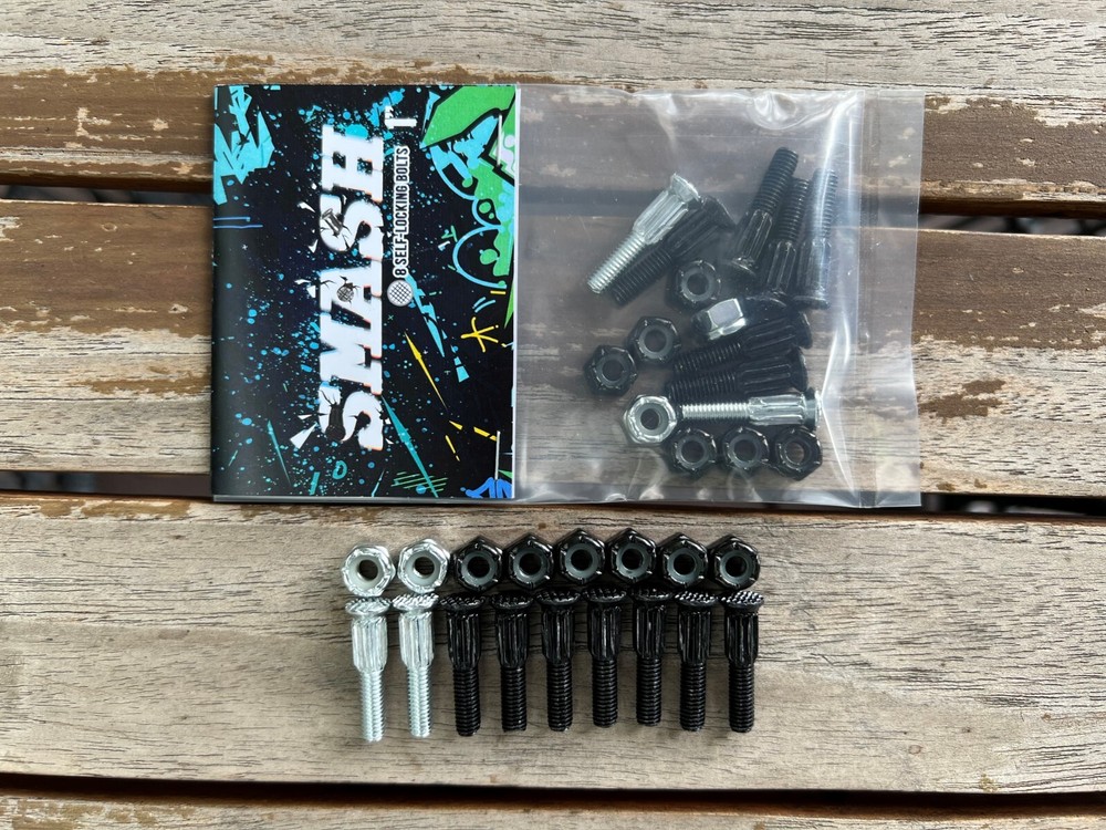 Skateboard Self-Locking Bolts & Nuts 1"