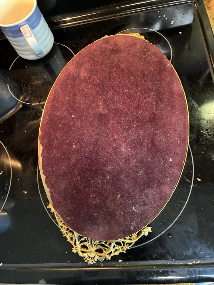 Vintage Mcm Or Deco Wait Mirror