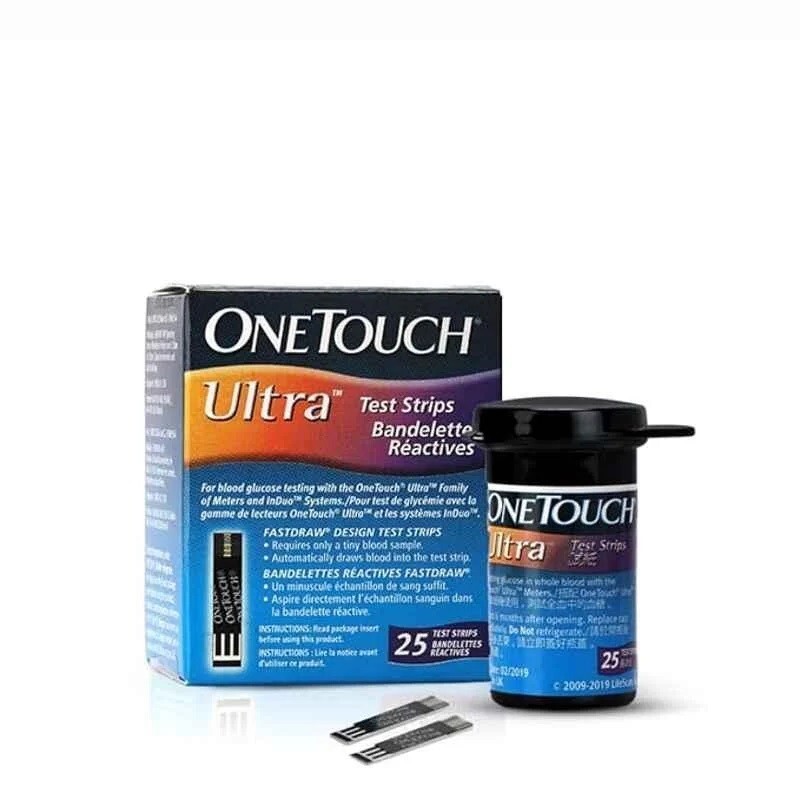 25 OneTouch Ultra Test 25 Strips Long expiry Fast ship