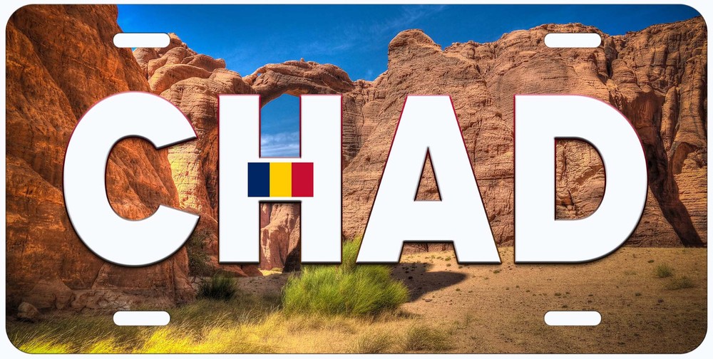 Chad Novelty Car License Plate
