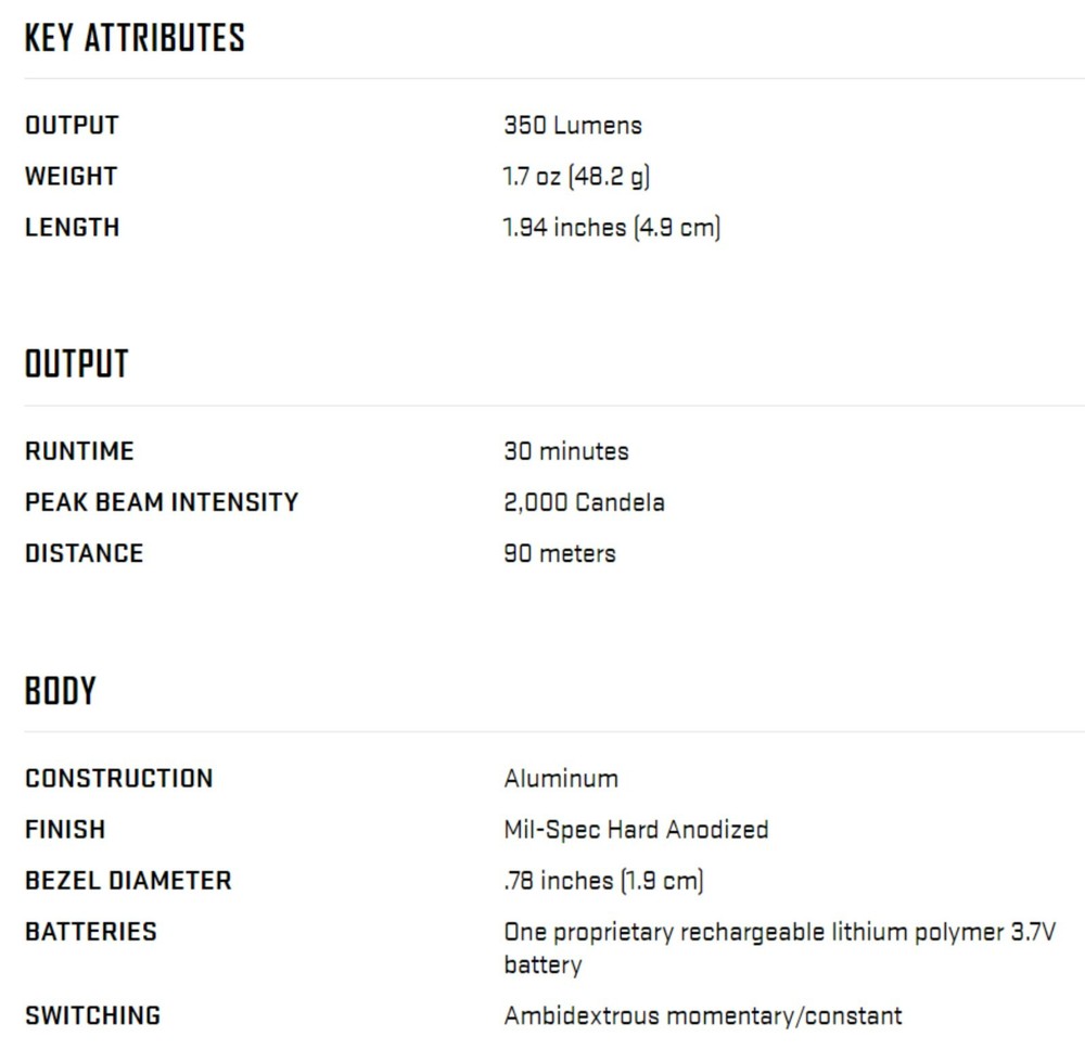 SureFire XSC-A Micro-Compact Handgun Light for Glock 43X & 48 Railed Models