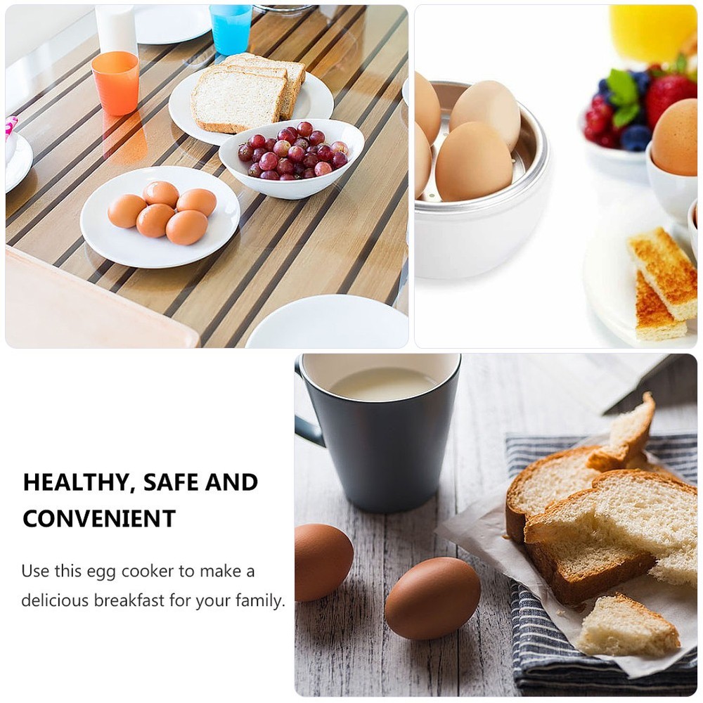 1pc Microwave Egg Boiler Home Egg Shape Cooker Simple Steamer