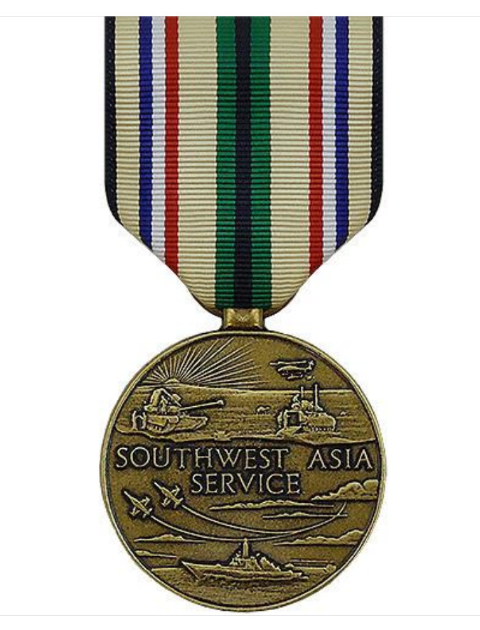 Vanguard FULL SIZE MEDAL SOUTHWEST ASIA SERVICE