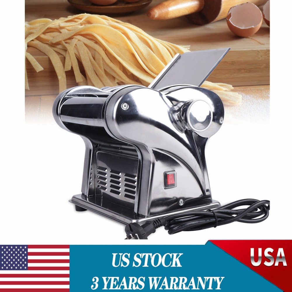 Commercial Electric Dough Roller Sheeter Noodle Pasta Maker Machine Stainless