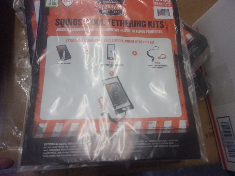 Ergodyne Squids 3195 Cell Phone Tool Tethering Kit, 1lb