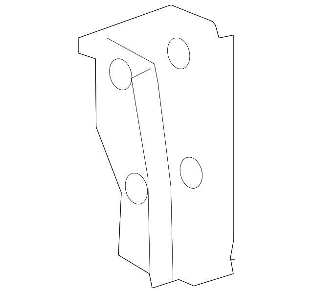 Genuine GM Radiator Support Tie Bar Bracket 39018923