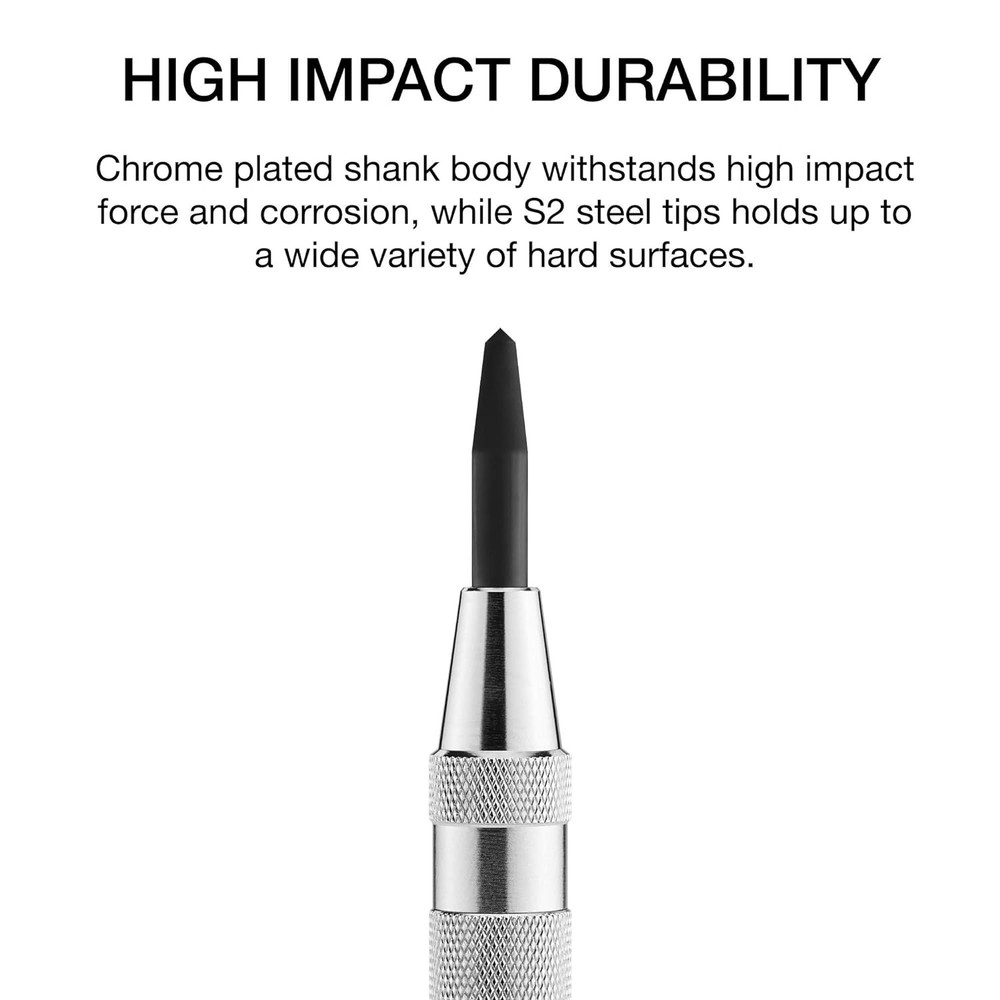 Automatic Center Punch 6in Adjustable Spring Loaded Drill Hole Starter