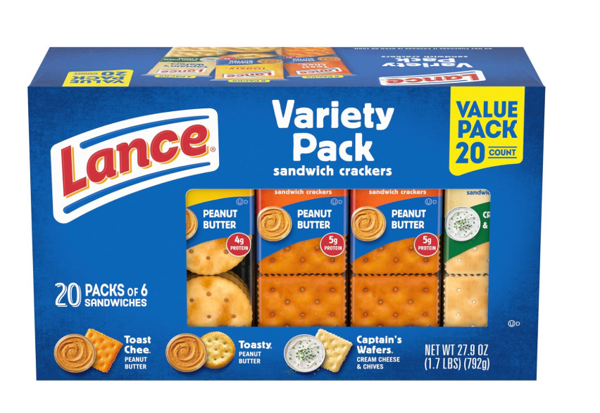 Lance Sandwich Crackers Variety Pack - 3 Flavors 20ct