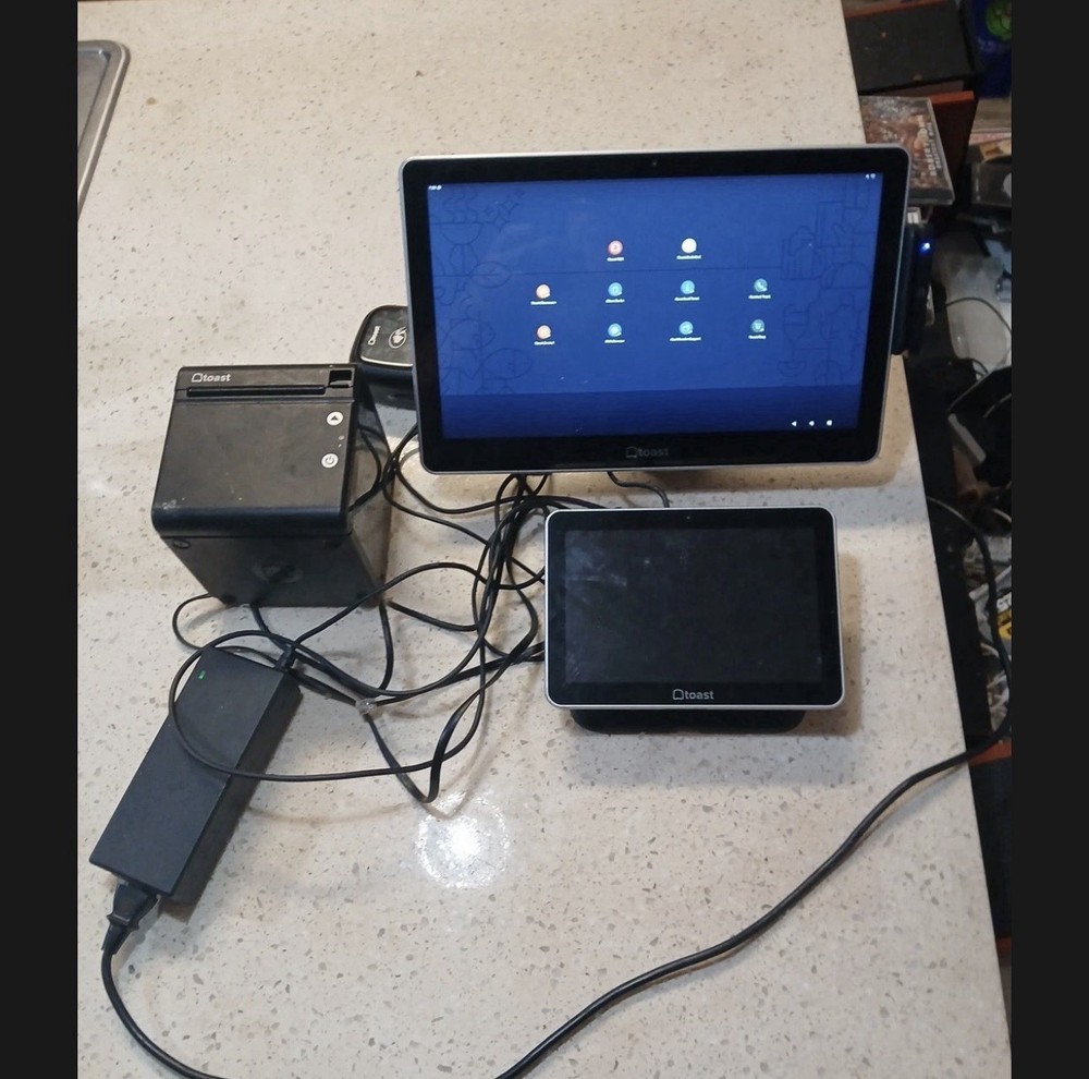 Toast POS System with Display, Printer, Card Reader