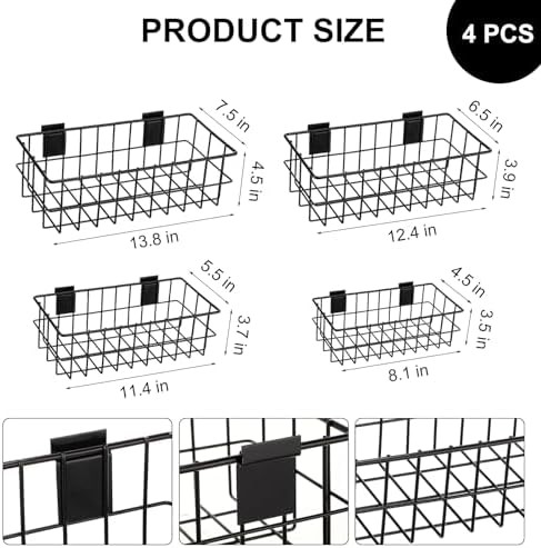 Slatwall Accessory Kit Hooks & Baskets 94 PCS