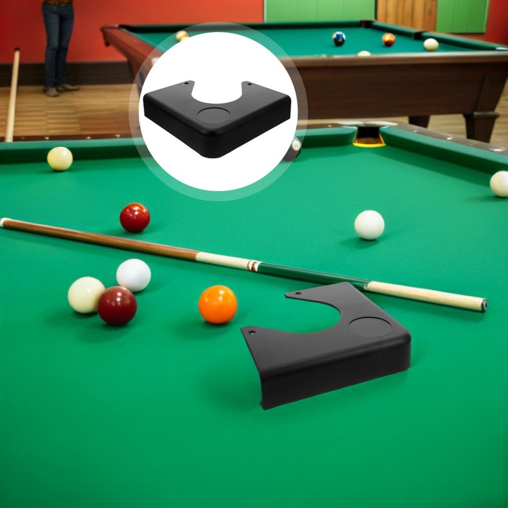 2 Pcs Billiard Table Corner Plastic Guards Black Snooker Table Accessories