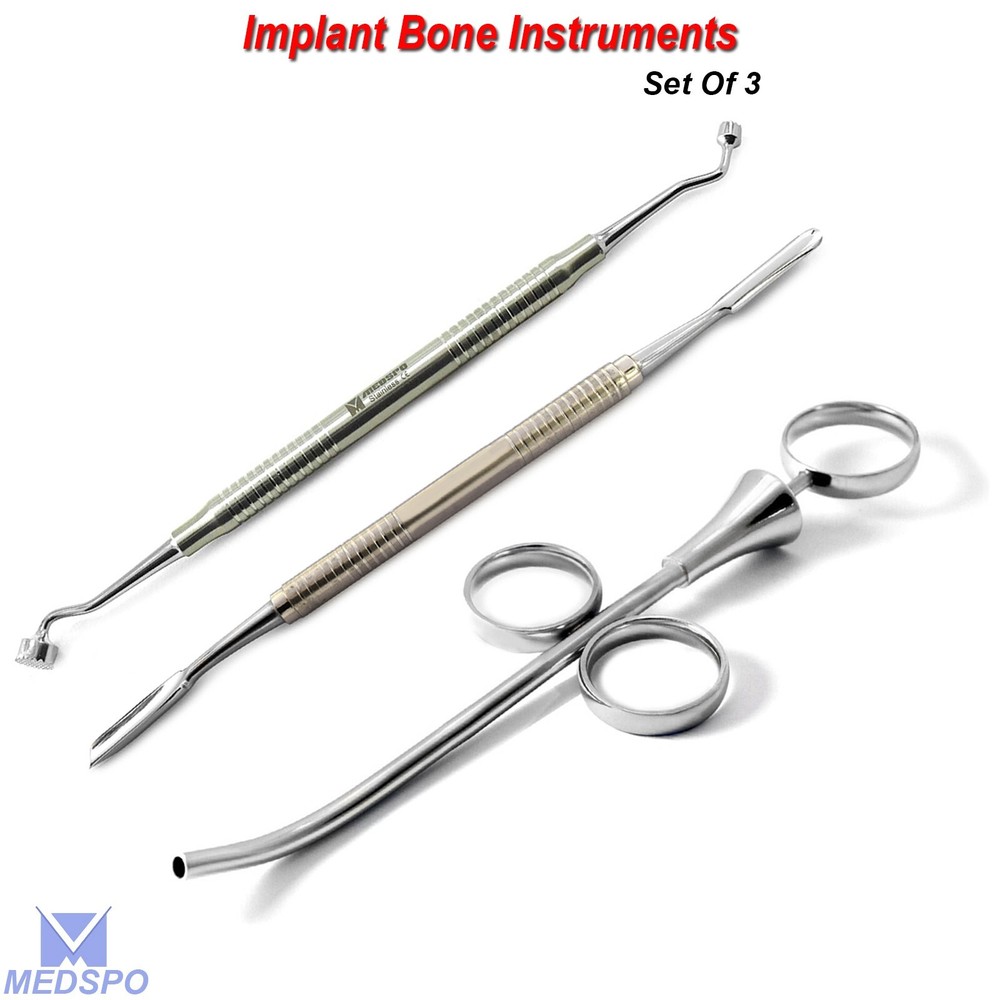 Bone Scraper Grafting Implantology Bone Scraper Compactor & Bone Graft Syringe
