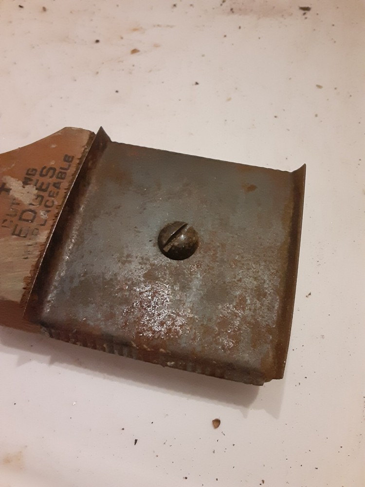 Vintage Paint Hand Scraper Wood Handle #2 replaceable blade 9.25" Lg