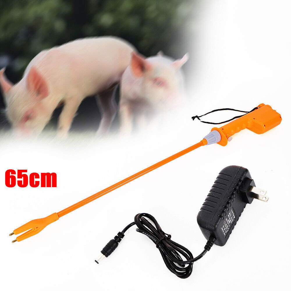Professional Electric Cattle Prod Stick for Efficient Livestock Herding US~