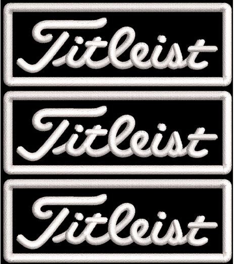 Set of 3 Golf Patch Embroidered Iron-on 3” x 1"