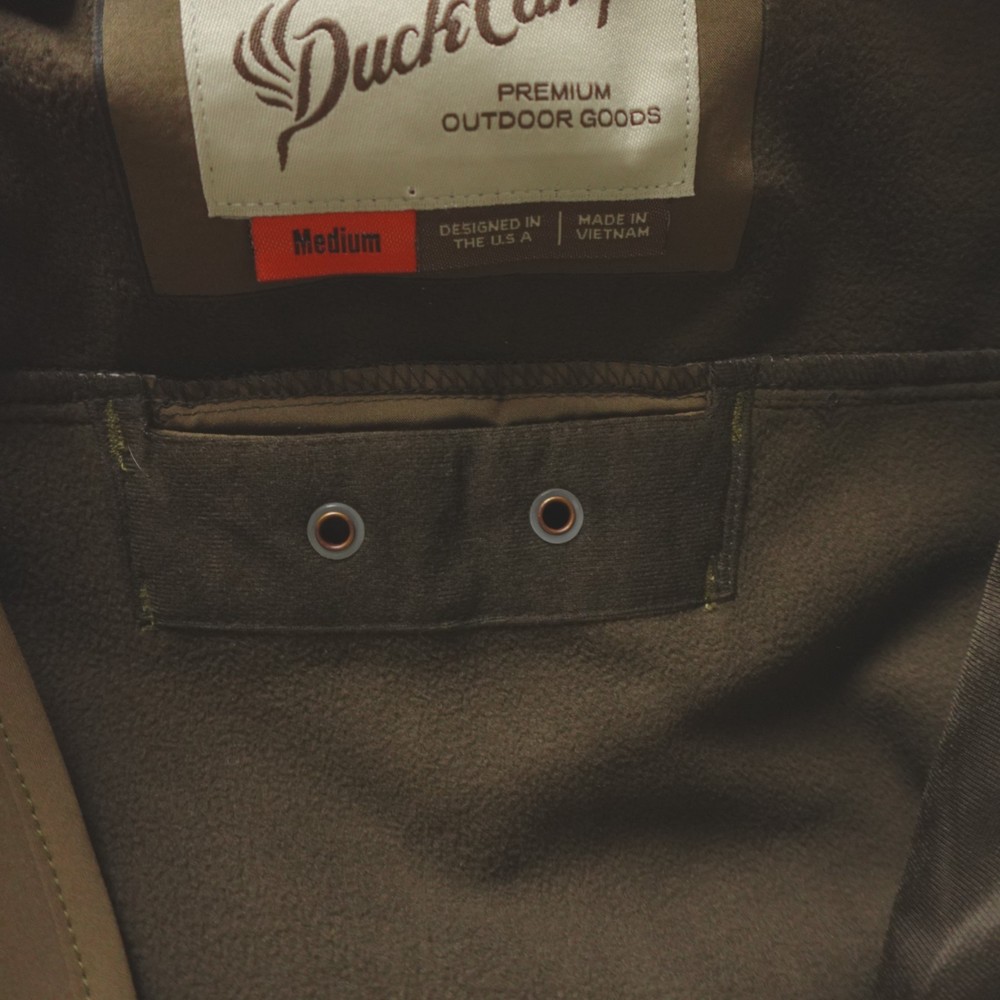 Duck Camp Jacket Mens Medium Brown Pin Oak Contact Softshell