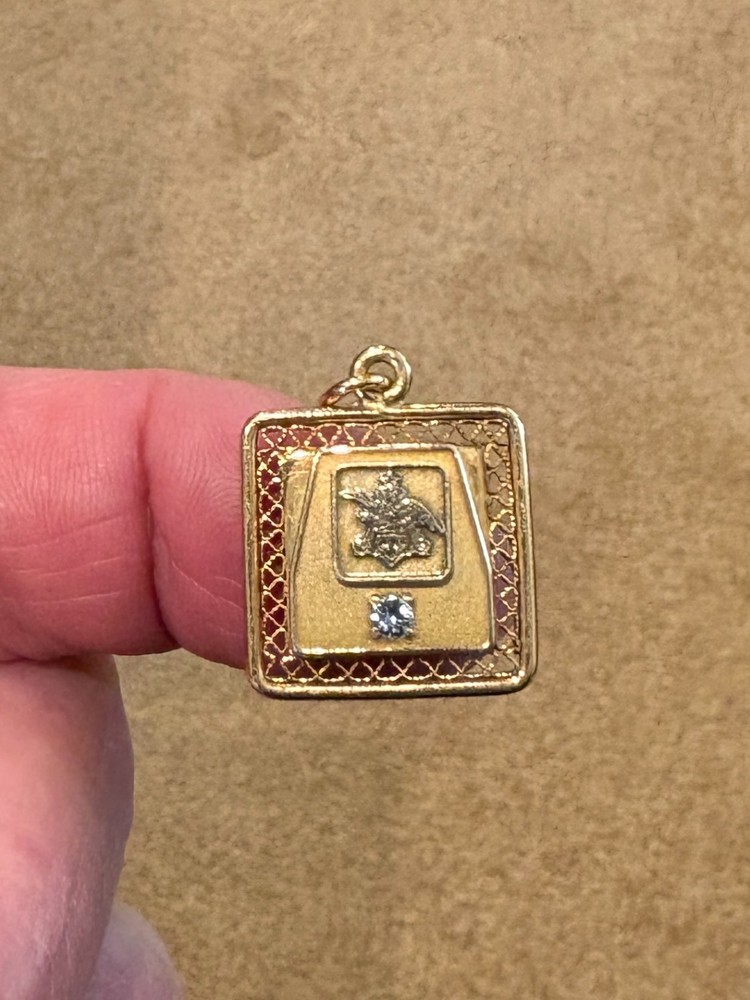 VINTAGE ANHEUSER BUSCH DIAMOND CHARM