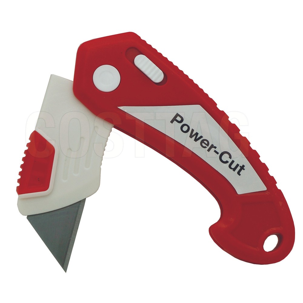 4-Pack Folding Utility Knife Box Cutter, Quick Change Blade with Lock Blade