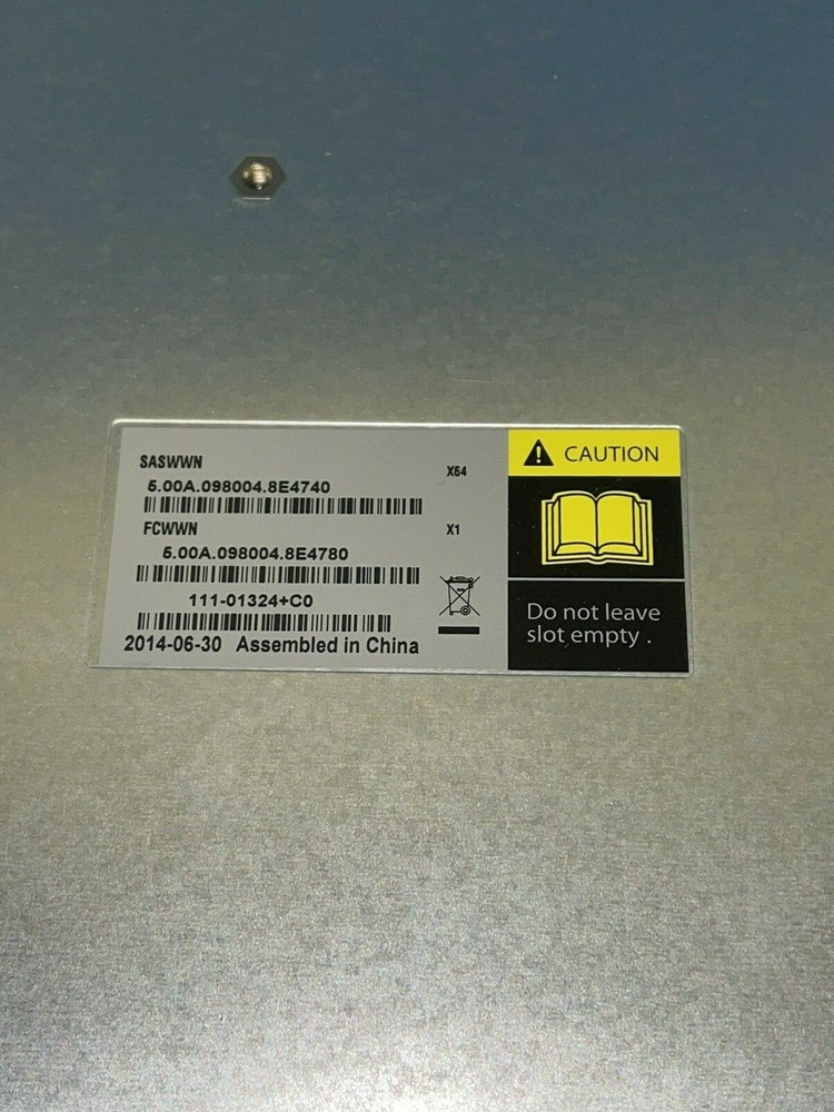 NETAPP FCWWN SASWWN Controller Module 111-01324+C0 CONTROLLER MODULE