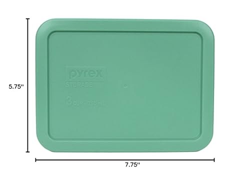 Pyrex 7210-PC 3-Cup Light Green Food Storage 3 Cup, 750mL,