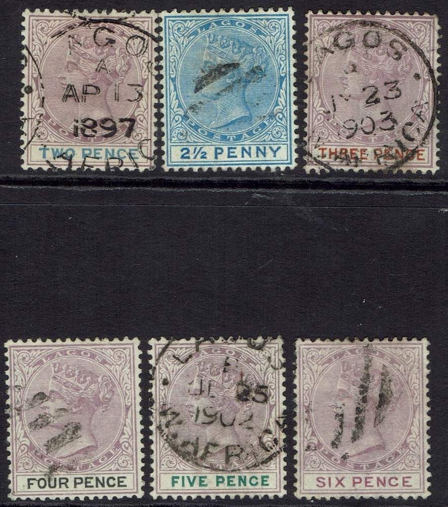 LAGOS 1887 QV RANGE TO 6D USED