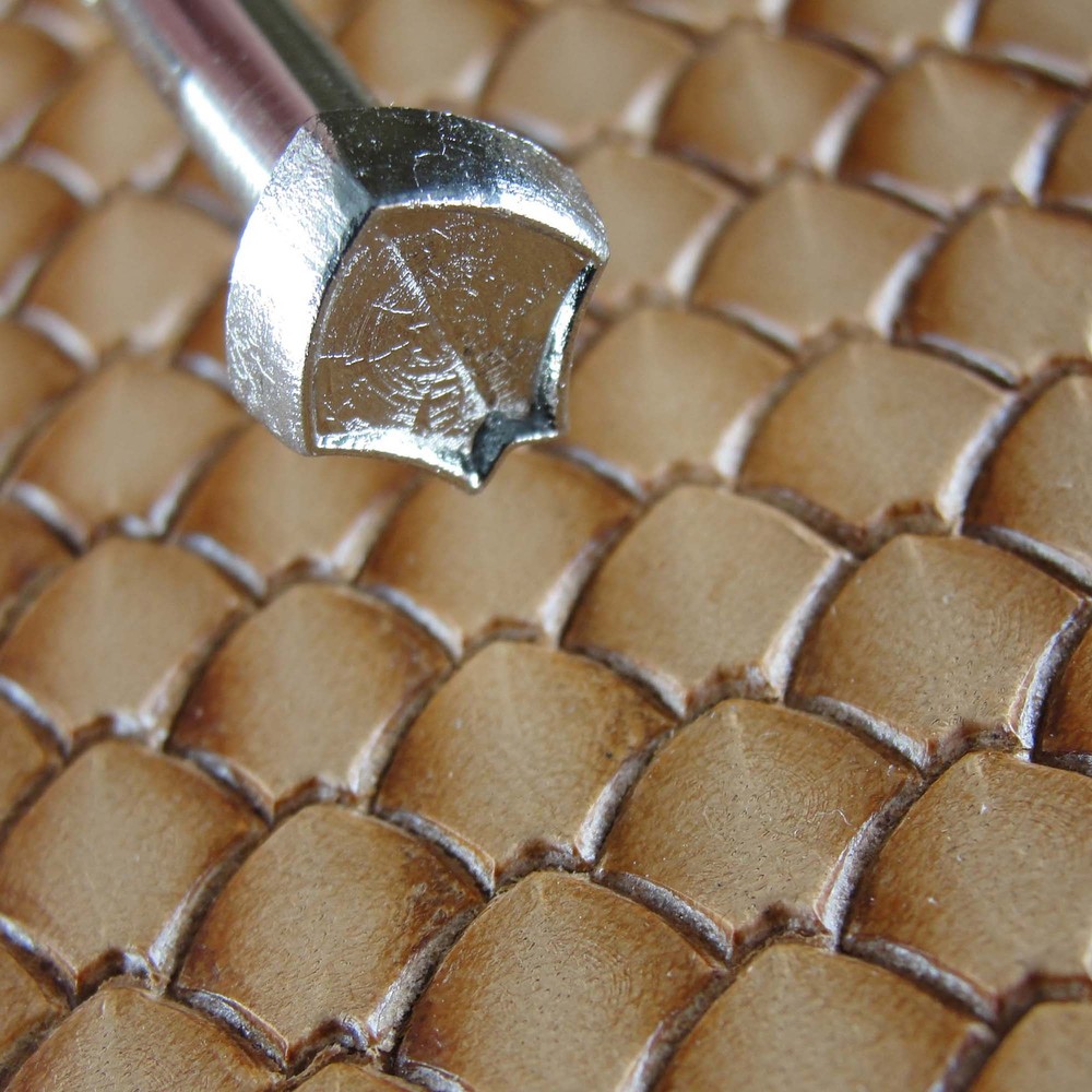 Leather Stamping Tool - Ridged Dragon Scale Stamp
