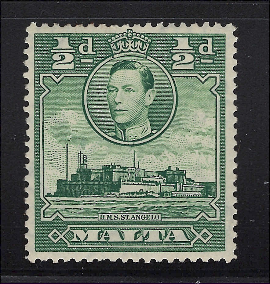 Malta Scott # 192 MH Ft. St. Angelo Single 1938-1943