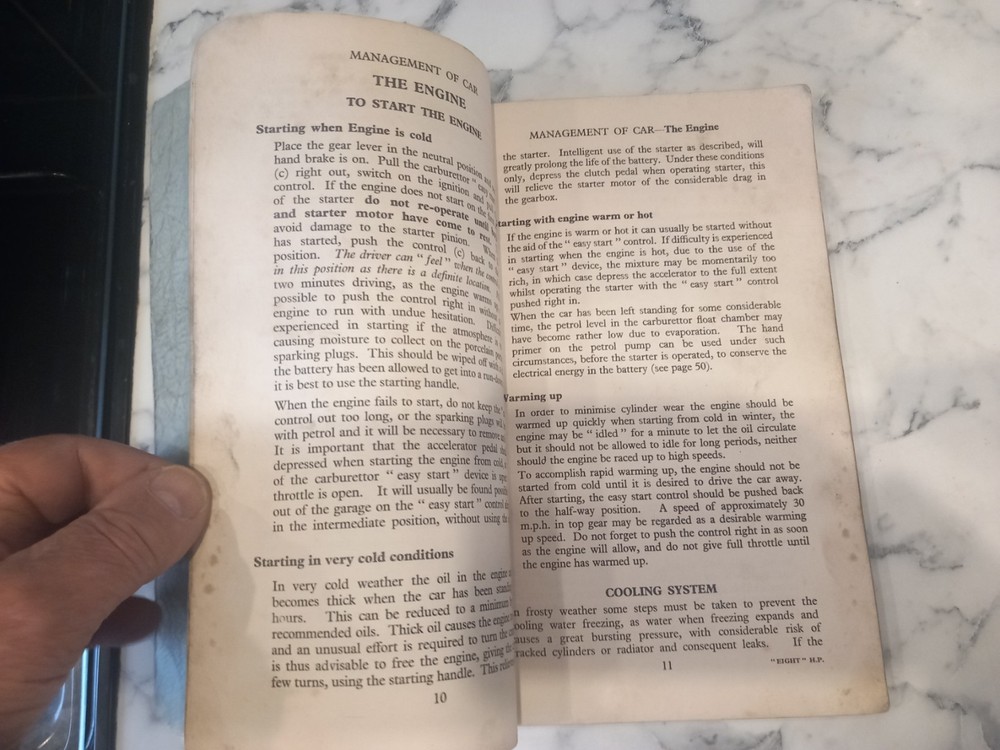 Standard Eight Instruction Book 1945-48 Fourth Edition