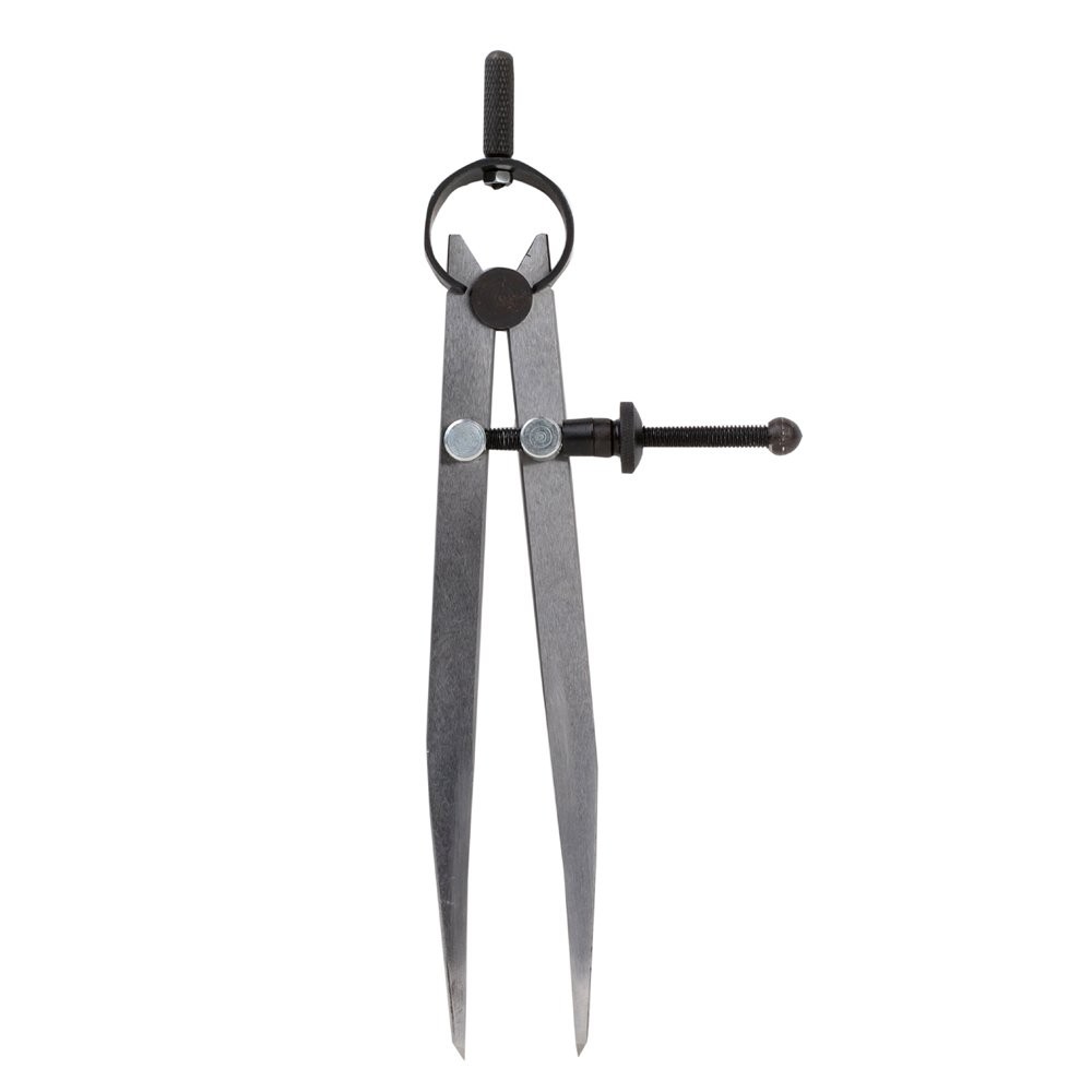 6 Inch Adjustable Lockable Steel Divider Wing Leather Compass