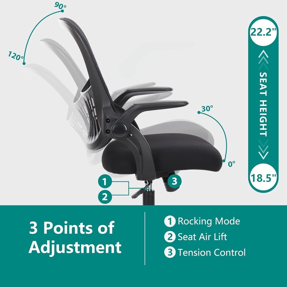 Executive Ergonomic Office Chair with Comfortable Lumbar Support - Modern Design