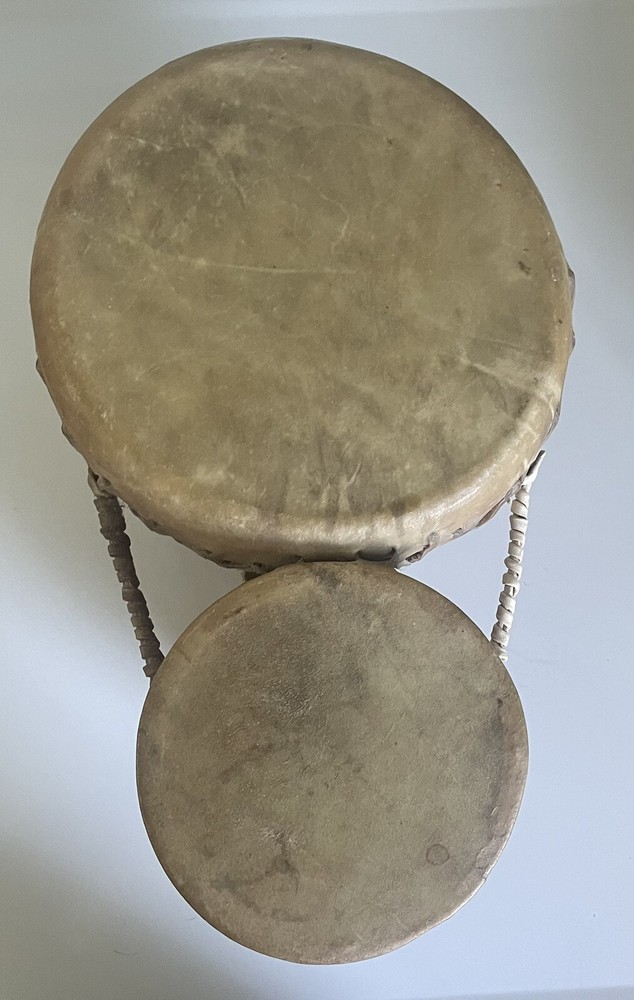 Vintage Primative Clay Drums Morracan Tom-toms