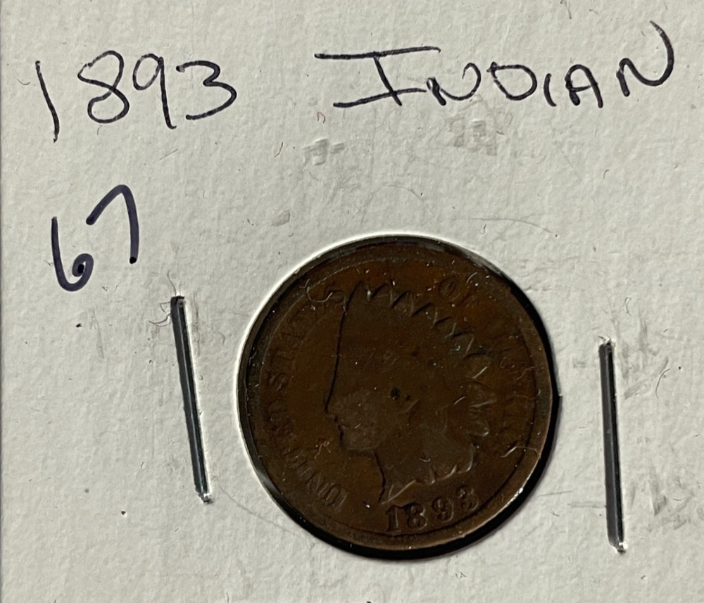 1893 Indian Head Penny Cent