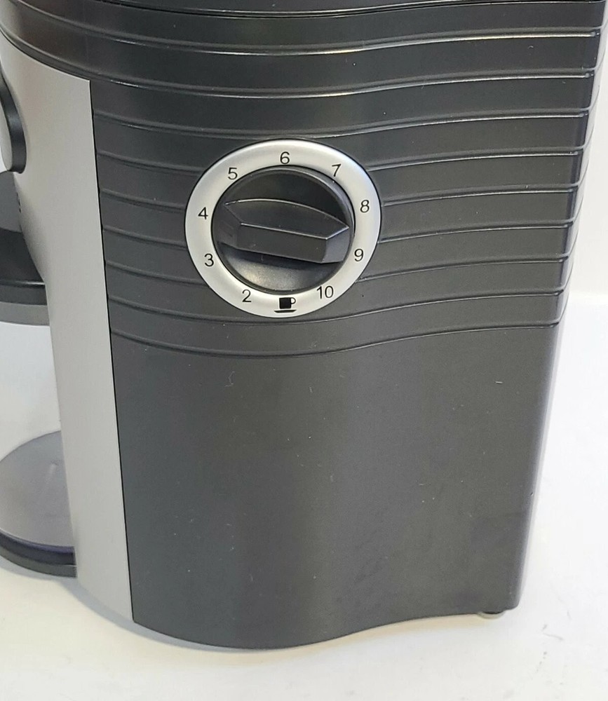 ESPRESSIONE PROFESSIONE CONICAL BURR COFFEE GRINDER, BLACK/SiILVER - MEC-5198