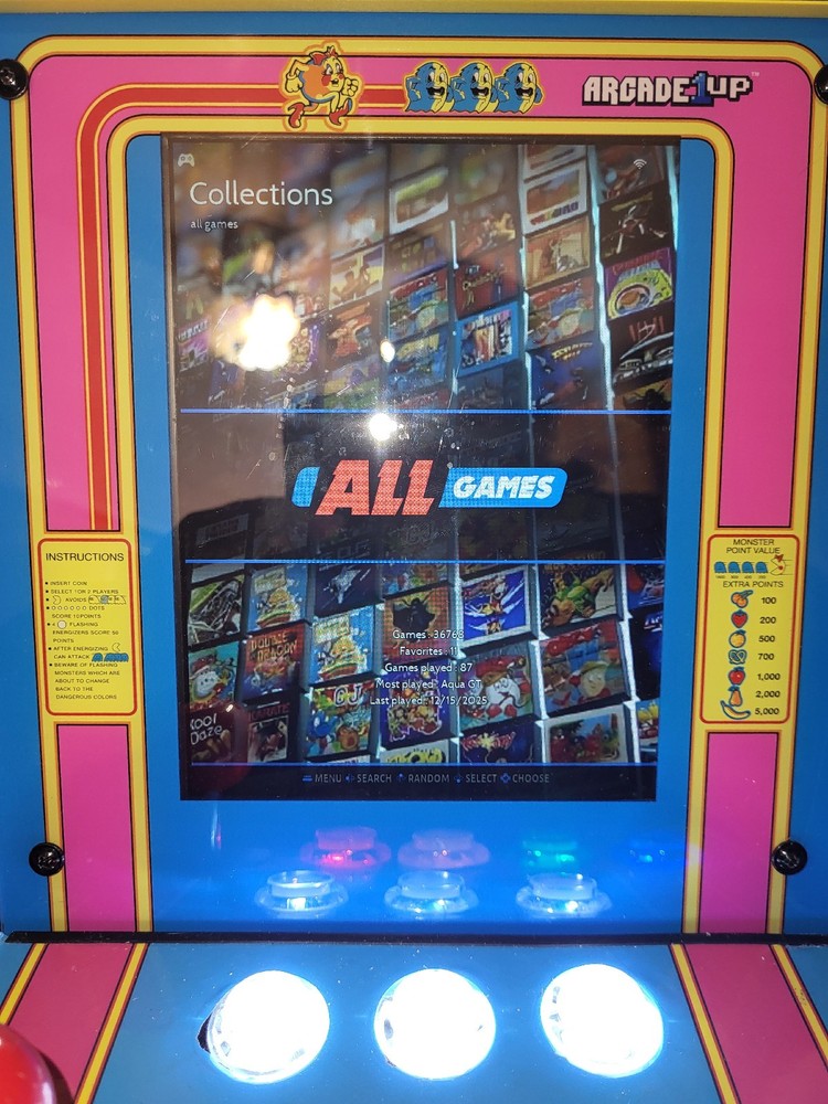 Custom Ms Pac-Man Countertop Arcade