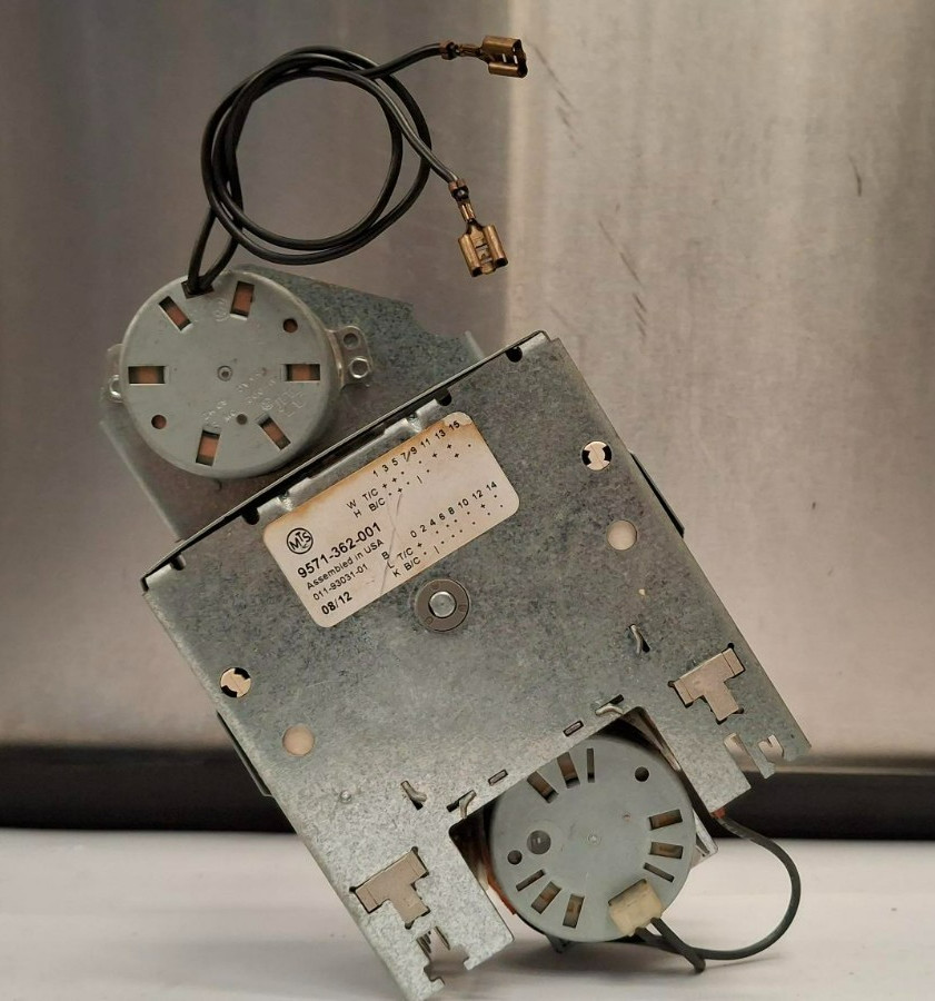 Front Load Washer Program Timer for Dexter.  P/N:  9571-362-001   [USED]