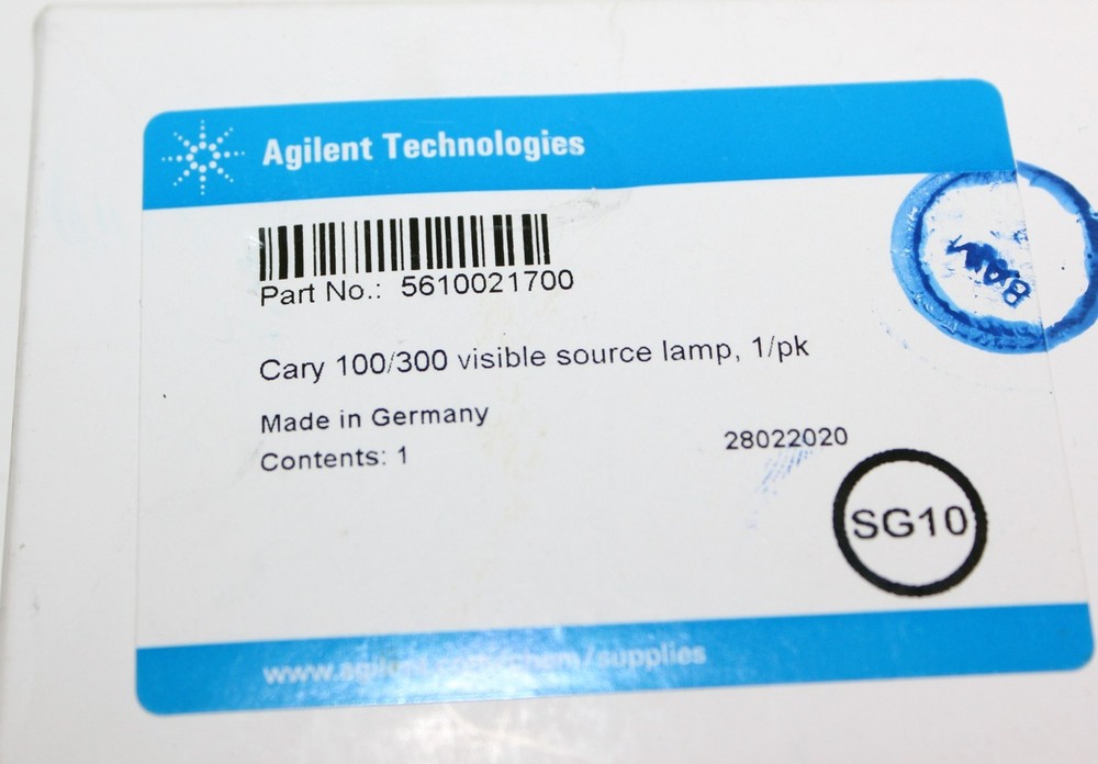 AGILENT TECHNOLOGIES 5610021700 Cary 100/300 Visible Source Lamp